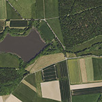 Die Lage von Haus Nr. 73 am Waschweiher im Orthofoto