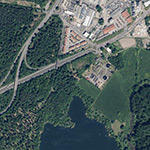 Die Lage von Altenburg im Orthofoto