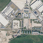 Die Lage von Fliegerhorst mit Fliegersiedlung im Orthofoto