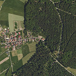 Die Lage von Forsthaus-Nord im Orthofoto
