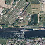 Die Lage von Schleusengehöft im Orthofoto