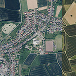 Die Lage von Hammersbach im Orthofoto