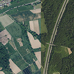 Die Lage von Unterwald im Orthofoto