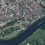 Die Lage von Philippsruhe im Orthofoto