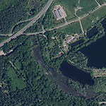 Die Lage von Waldschloß im Orthofoto