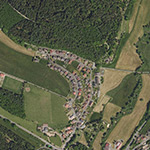 Die Lage von Waldarbeitersiedlung im Orthofoto