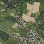 Die Lage von Schwarzmühle im Orthofoto
