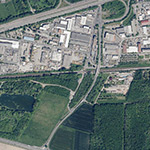 Die Lage von Bahnhof im Orthofoto