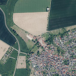 Die Lage von Rüdigheimer Hof im Orthofoto