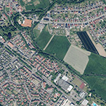 Die Lage von Niddermühle im Orthofoto