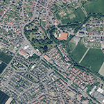 Die Lage von Römerlager Heldenbergen im Orthofoto