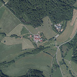 Die Lage von Ziegelhütte im Orthofoto