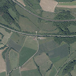Die Lage von Hainberg im Orthofoto