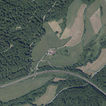 Die Lage von Haineshof im Orthofoto