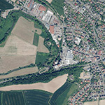 Die Lage von Kilianstädter Mühle im Orthofoto