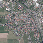 Die Lage von Sinntal im Orthofoto