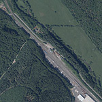 Die Lage von Bahnhof im Orthofoto