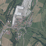 Die Lage von Neubürgersiedlung im Orthofoto