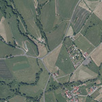 Die Lage von Aspen im Orthofoto