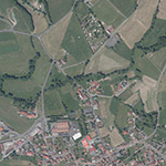 Die Lage von Ebertshof im Orthofoto