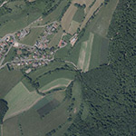 Die Lage von Ziegelhütte im Orthofoto