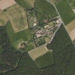 Die Lage von Thalhof im Orthofoto