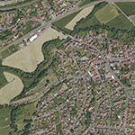 Die Lage von Niederdorf im Orthofoto