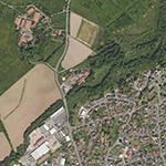 Die Lage von Papiermühle im Orthofoto