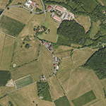 Die Lage von Wannhöfe im Orthofoto