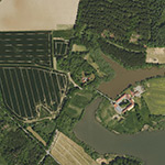 Die Lage von Ziegelhütte im Orthofoto