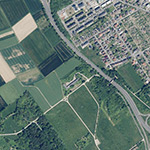 Die Lage von Flugplatz im Orthofoto