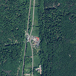 Die Lage von Hammermühle im Orthofoto