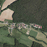 Die Lage von Künzelsmühle im Orthofoto