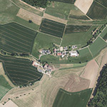 Die Lage von Bierbach im Orthofoto