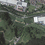 Die Lage von Wackenbrunn im Orthofoto
