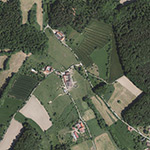 Die Lage von Eberbach im Orthofoto