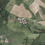 Die Lage von Güttersbach im Orthofoto