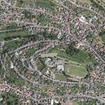 Die Lage von Lützel-Wiebelsbach im Orthofoto