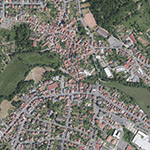 Die Lage von Reichelsheim (Odenwald) im Orthofoto