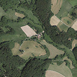 Die Lage von Gesäß im Orthofoto