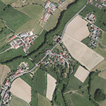 Die Lage von Gumpen im Orthofoto