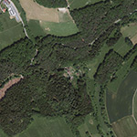 Die Lage von Walterbach im Orthofoto