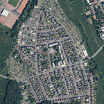 Die Lage von Brückfeld im Orthofoto