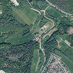 Die Lage von Berghof im Orthofoto