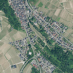 Die Lage von Mühle Martinsthal im Orthofoto