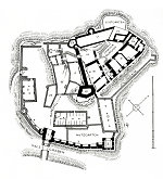 Grundriss der Burg Hohenstein von Ferdinand Luthmer, 1914