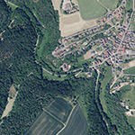 Die Lage von Obermühle im Orthofoto