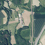 Die Lage von Henriettenthaler Mühle im Orthofoto