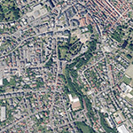 Die Lage von Idstein, Stadt im Orthofoto