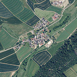 Die Lage von Niederrod im Orthofoto